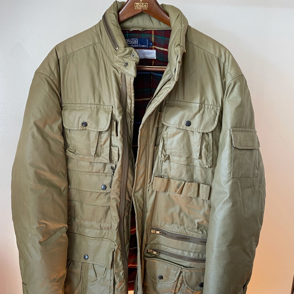 Rare and collectible vintage Ralph Lauren military/hunting style jacket.